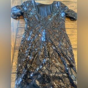Gianni Bini Black Sequin Dress
